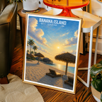 Banana Island - Qatar - Travel Wall Art Deco Poster Print - Art Print - Travel Art Poster