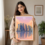 Doha - Qatar - Travel Wall Art Deco Poster Print - Art Print - Travel Art Poster