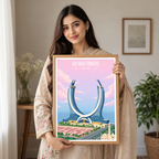 Katara Towers - Qatar - Travel Wall Art Deco Poster Print - Art Print - Travel Art Poster