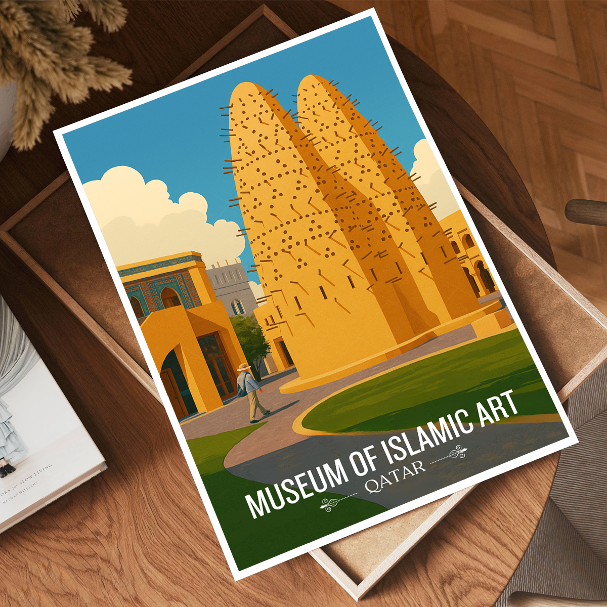 Museum of Islamic Art - Qatar - Travel Wall Art Deco Poster Print - Art Print - Travel Art Poster
