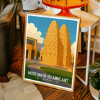 Museum of Islamic Art - Qatar - Travel Wall Art Deco Poster Print - Art Print - Travel Art Poster