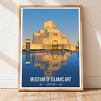 Museum of Islamic Art - Qatar - Travel Wall Art Deco Poster Print - Art Print - Travel Art Poster