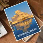 Museum of Islamic Art - Qatar - Travel Wall Art Deco Poster Print - Art Print - Travel Art Poster