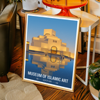 Museum of Islamic Art - Qatar - Travel Wall Art Deco Poster Print - Art Print - Travel Art Poster