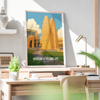 Museum of Islamic Art - Qatar - Travel Wall Art Deco Poster Print - Art Print - Travel Art Poster