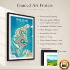 Pearl Island - Qatar - Travel Wall Art Deco Poster Print - Art Print - Travel Art Poster
