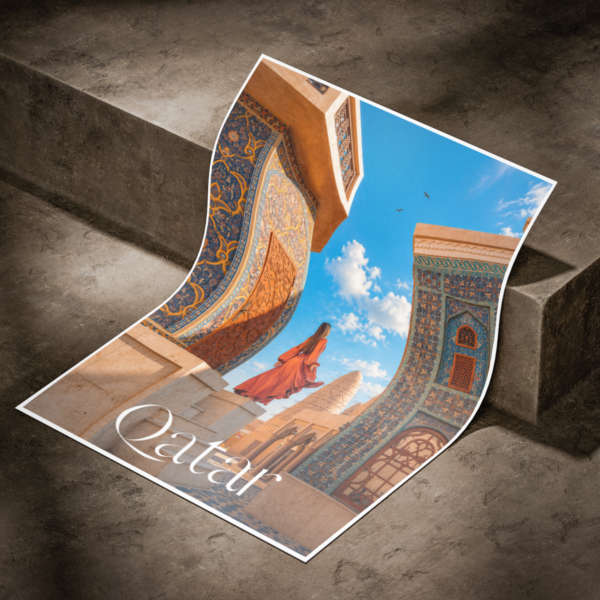 Qatar - Travel Wall Art Deco Poster Print - Art Print - Travel Art Poster