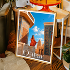 Qatar - Travel Wall Art Deco Poster Print - Art Print - Travel Art Poster