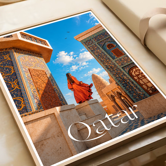 Qatar - Travel Wall Art Deco Poster Print - Art Print - Travel Art Poster