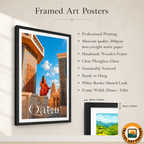 Qatar - Travel Wall Art Deco Poster Print - Art Print - Travel Art Poster