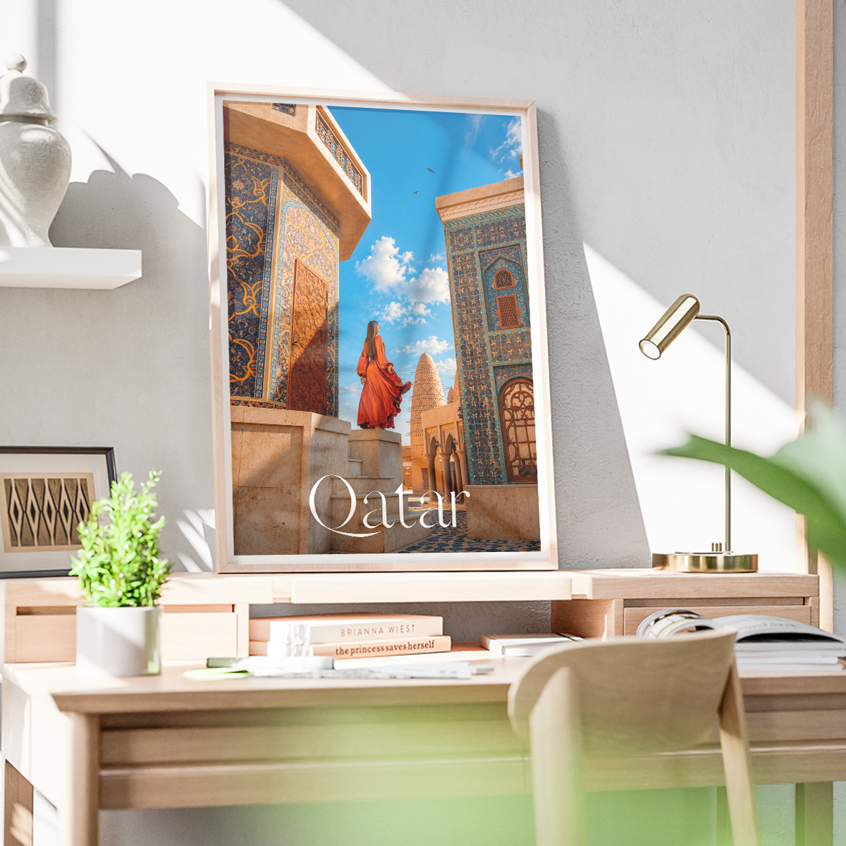 Qatar - Travel Wall Art Deco Poster Print - Art Print - Travel Art Poster