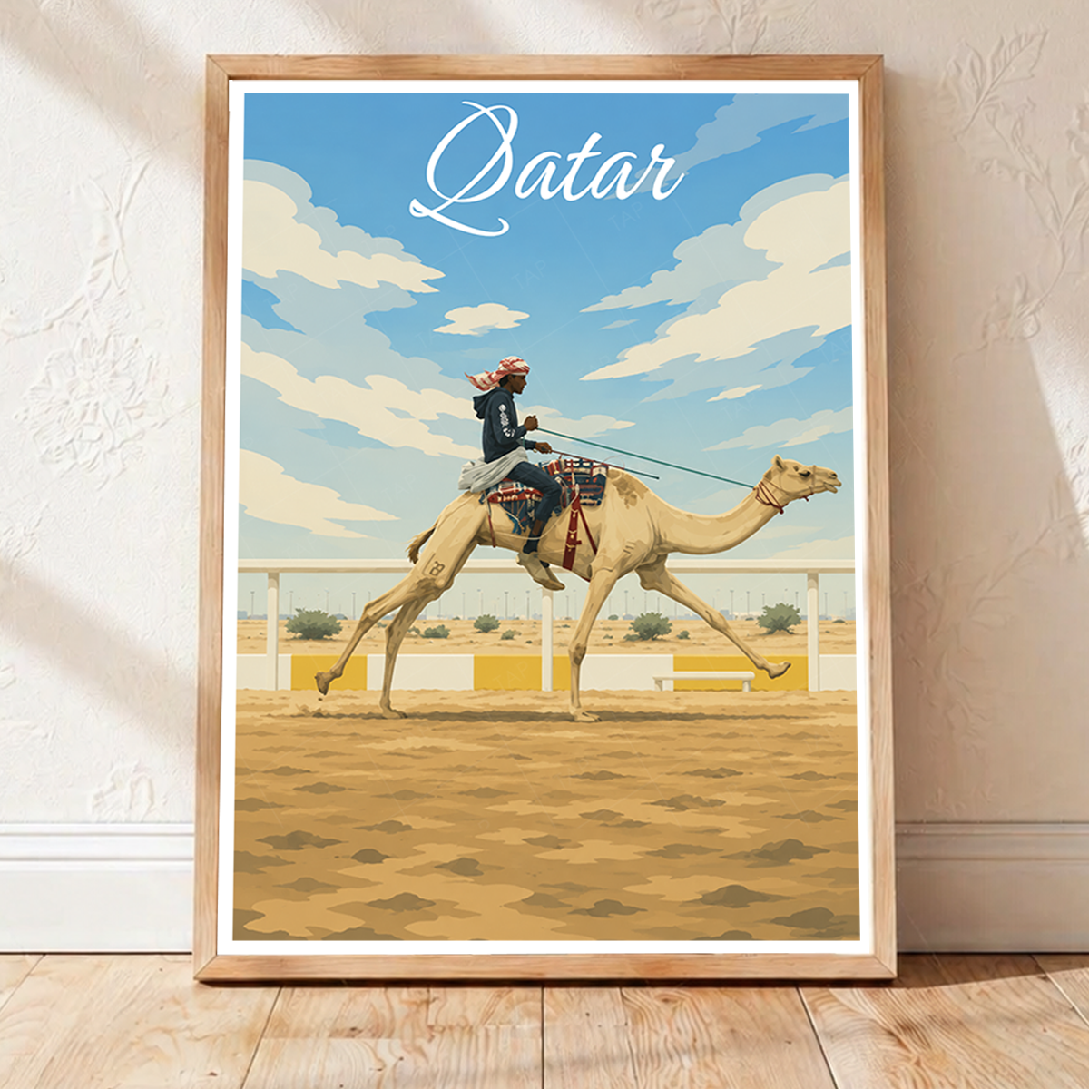 Qatar - Travel Wall Art Deco Poster Print - Art Print - Travel Art Poster