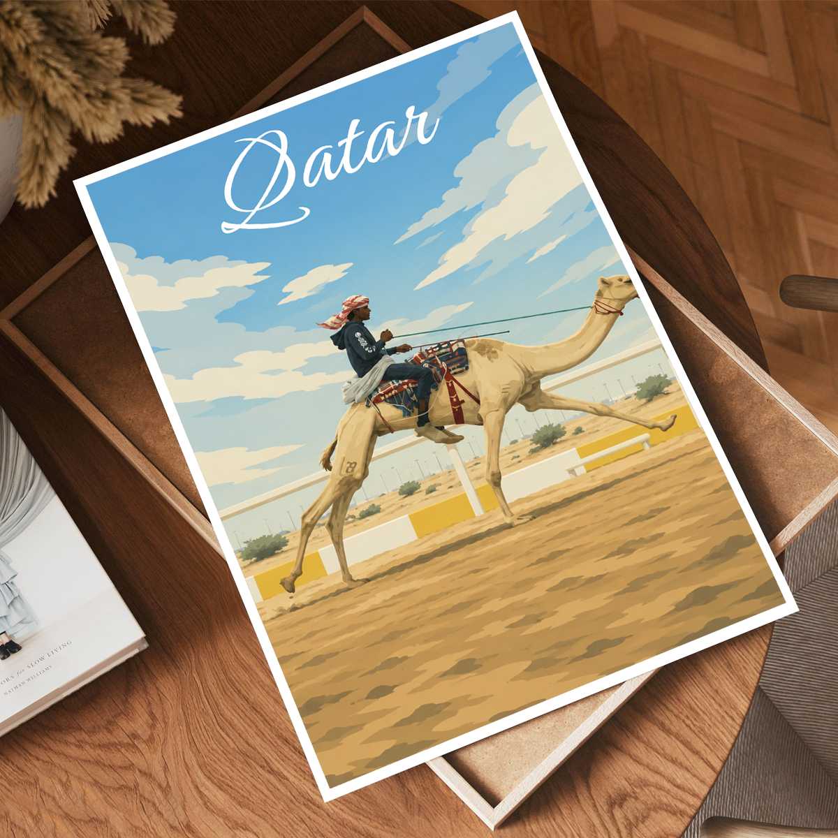 Qatar - Travel Wall Art Deco Poster Print - Art Print - Travel Art Poster