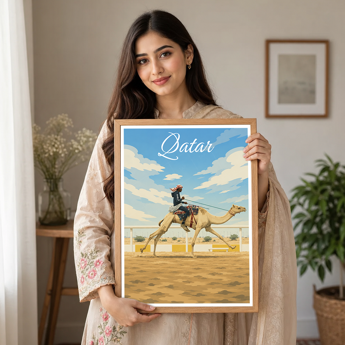 Qatar - Travel Wall Art Deco Poster Print - Art Print - Travel Art Poster