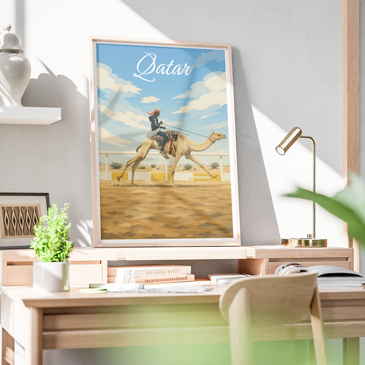 Qatar - Travel Wall Art Deco Poster Print - Art Print - Travel Art Poster