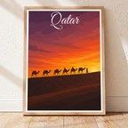 Qatar - Travel Wall Art Deco Poster Print - Art Print - Travel Art Poster