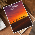 Qatar - Travel Wall Art Deco Poster Print - Art Print - Travel Art Poster