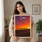 Qatar - Travel Wall Art Deco Poster Print - Art Print - Travel Art Poster