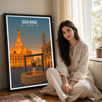 Souq Waqif - Qatar - Travel Wall Art Deco Poster Print - Art Print - Travel Art Poster