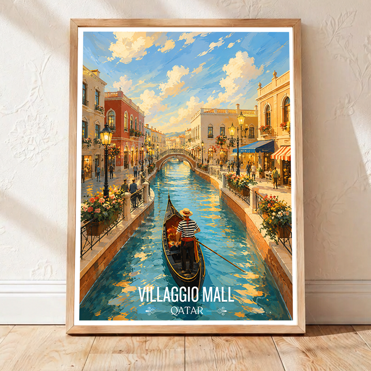 Villaggio Mall - Qatar -  Travel Wall Art Deco Poster Print