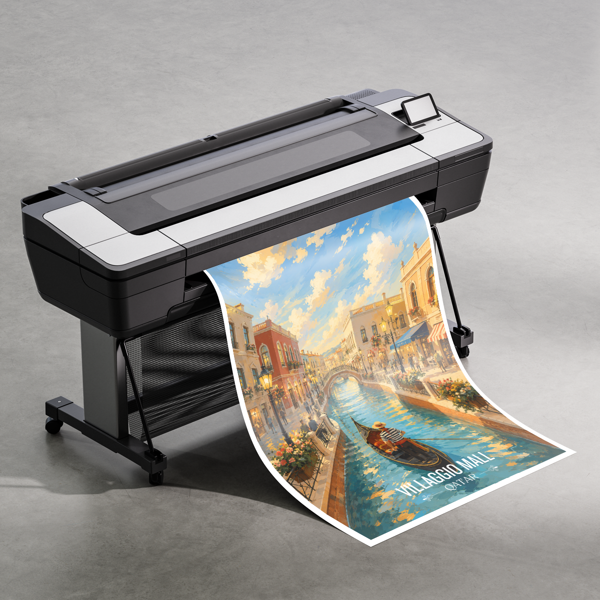 Villaggio Mall - Qatar -  Travel Wall Art Deco Poster Print