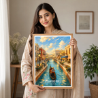 Villaggio Mall - Qatar -  Travel Wall Art Deco Poster Print