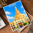Zaid Centre - Qatar -  Travel Wall Art Deco Poster Print