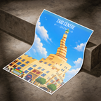 Zaid Centre - Qatar -  Travel Wall Art Deco Poster Print