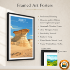 Zekreet - Qatar -  Travel Wall Art Deco Poster Print