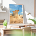 Zekreet - Qatar -  Travel Wall Art Deco Poster Print