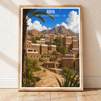 Abha - Saudi Arabia -  Travel Wall Art Deco Poster Print