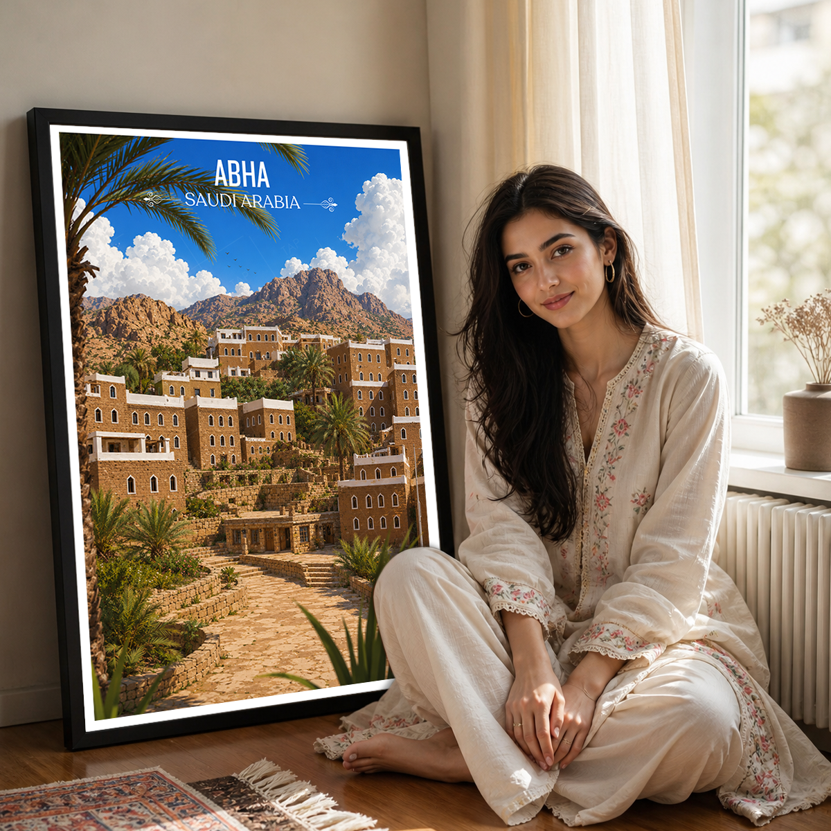 Abha - Saudi Arabia -  Travel Wall Art Deco Poster Print