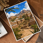 Abha - Saudi Arabia -  Travel Wall Art Deco Poster Print