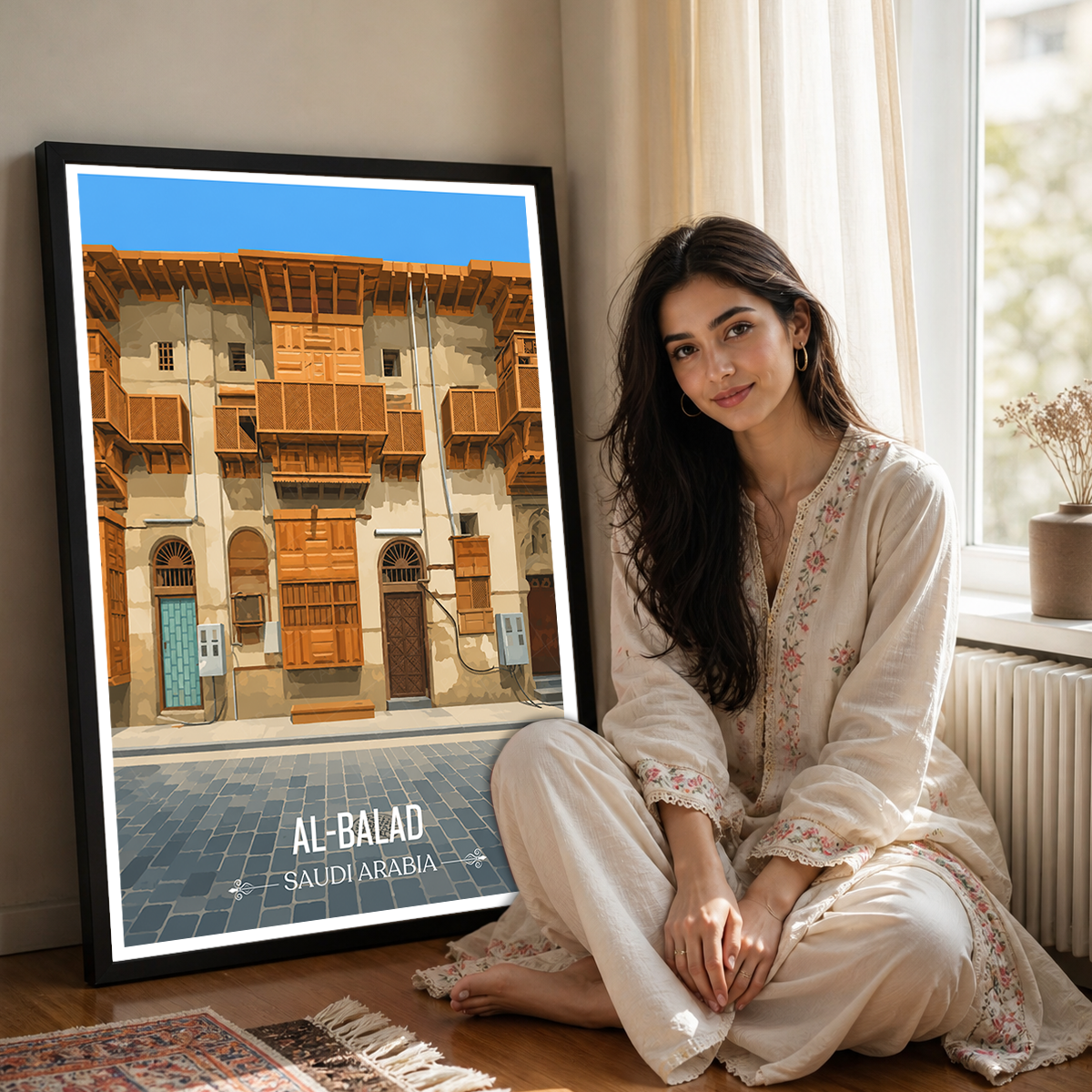 Al Balad - Saudi Arabia - Travel Wall Art Deco Poster Print