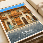 Al Balad - Saudi Arabia - Travel Wall Art Deco Poster Print