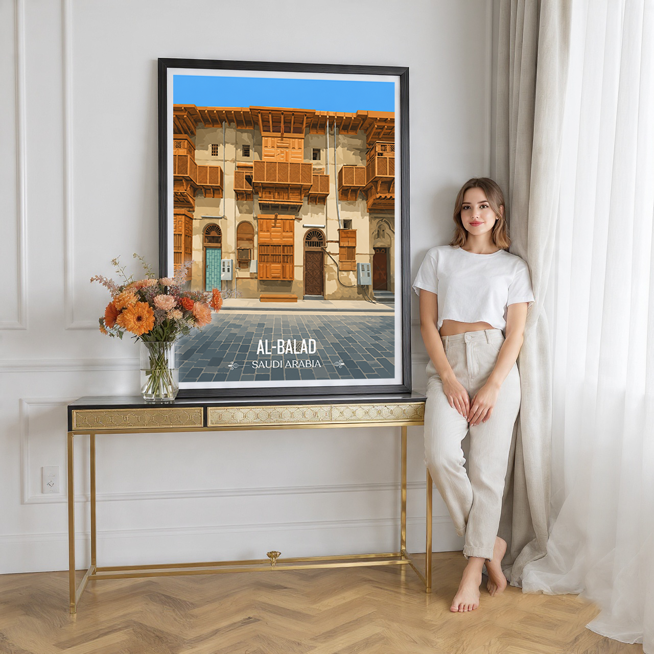 Al Balad - Saudi Arabia - Travel Wall Art Deco Poster Print