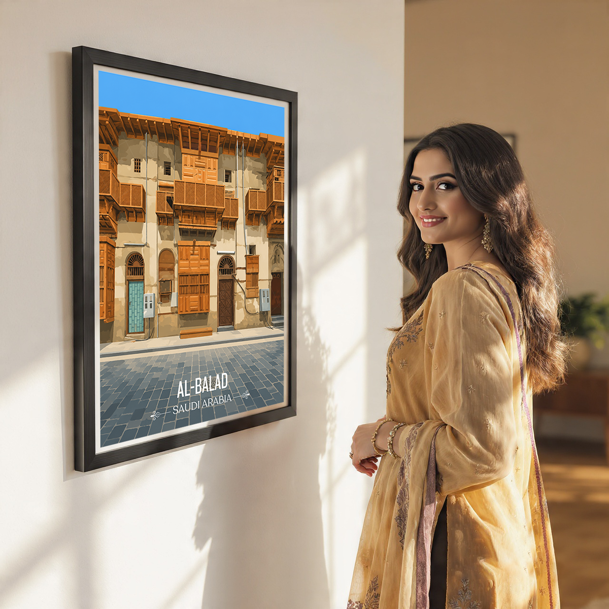 Al Balad - Saudi Arabia - Travel Wall Art Deco Poster Print