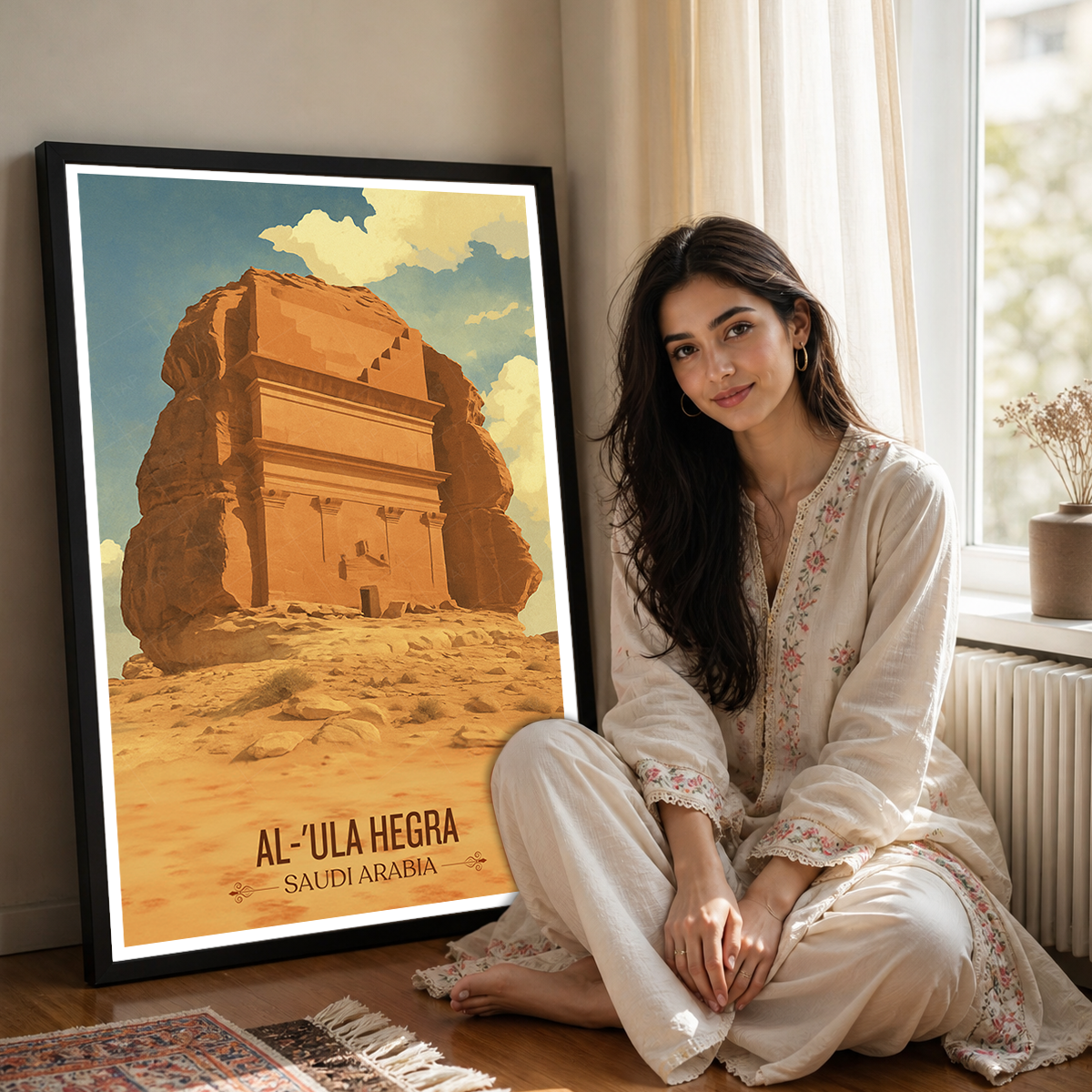 Al-Ula Hegra - Saudi Arabia - Travel Wall Art Deco Poster Print