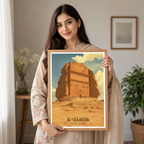 Al-Ula Hegra - Saudi Arabia - Travel Wall Art Deco Poster Print