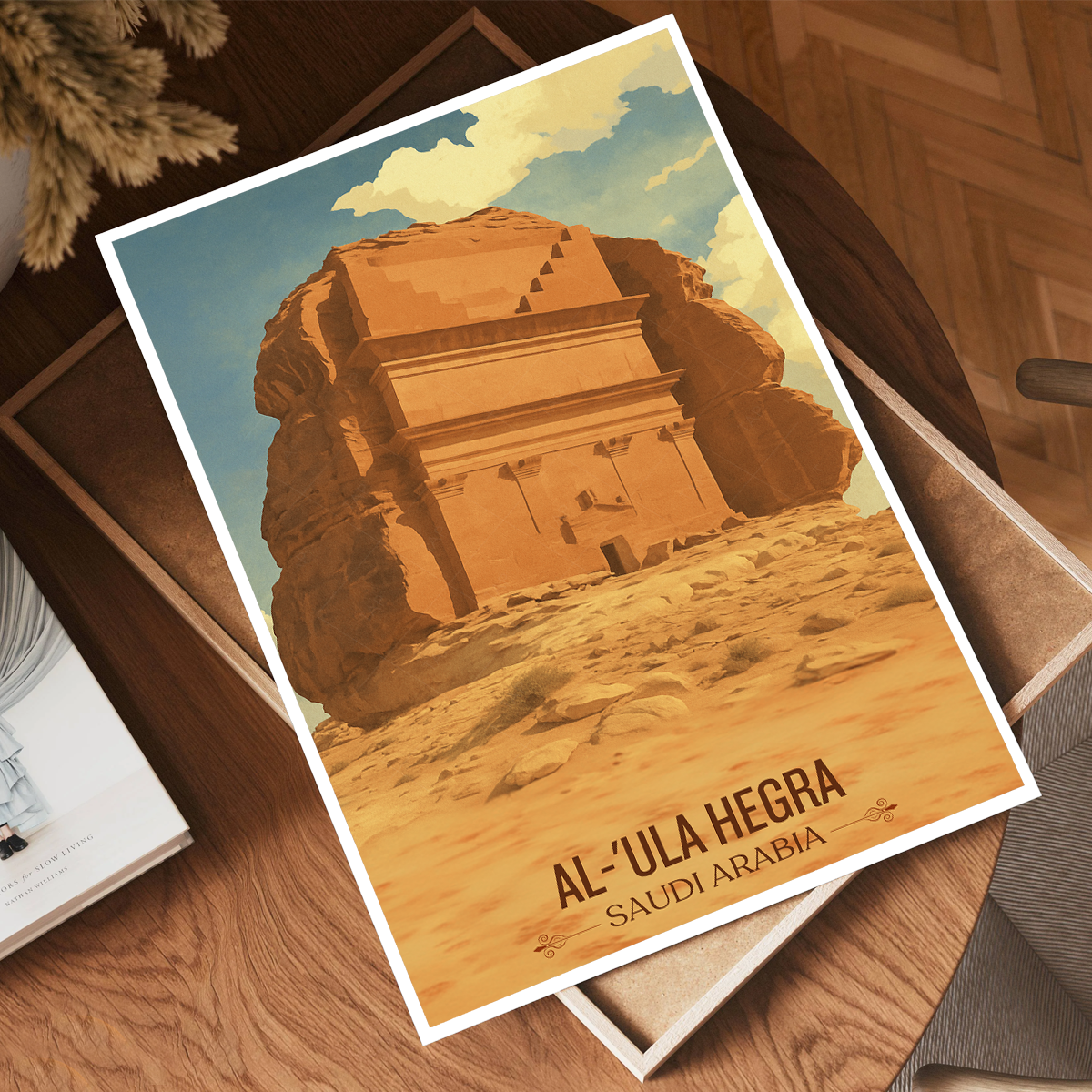 Al-Ula Hegra - Saudi Arabia - Travel Wall Art Deco Poster Print