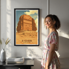 Al-Ula Hegra - Saudi Arabia - Travel Wall Art Deco Poster Print
