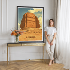 Al-Ula Hegra - Saudi Arabia - Travel Wall Art Deco Poster Print