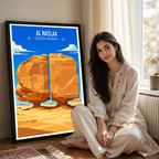 Al Naslaa - Saudi Arabia -  Travel Wall Art Deco Poster Print