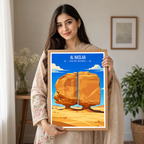 Al Naslaa - Saudi Arabia -  Travel Wall Art Deco Poster Print