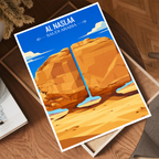 Al Naslaa - Saudi Arabia -  Travel Wall Art Deco Poster Print
