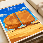Al Naslaa - Saudi Arabia -  Travel Wall Art Deco Poster Print
