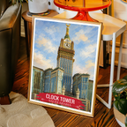 Clock Tower - Saudi Arabia - Travel Wall Art Deco Poster Print