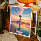 Dammam - Saudi Arabia - Travel Wall Art Deco Poster Print