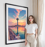 Dammam - Saudi Arabia - Travel Wall Art Deco Poster Print