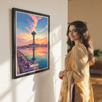 Dammam - Saudi Arabia - Travel Wall Art Deco Poster Print
